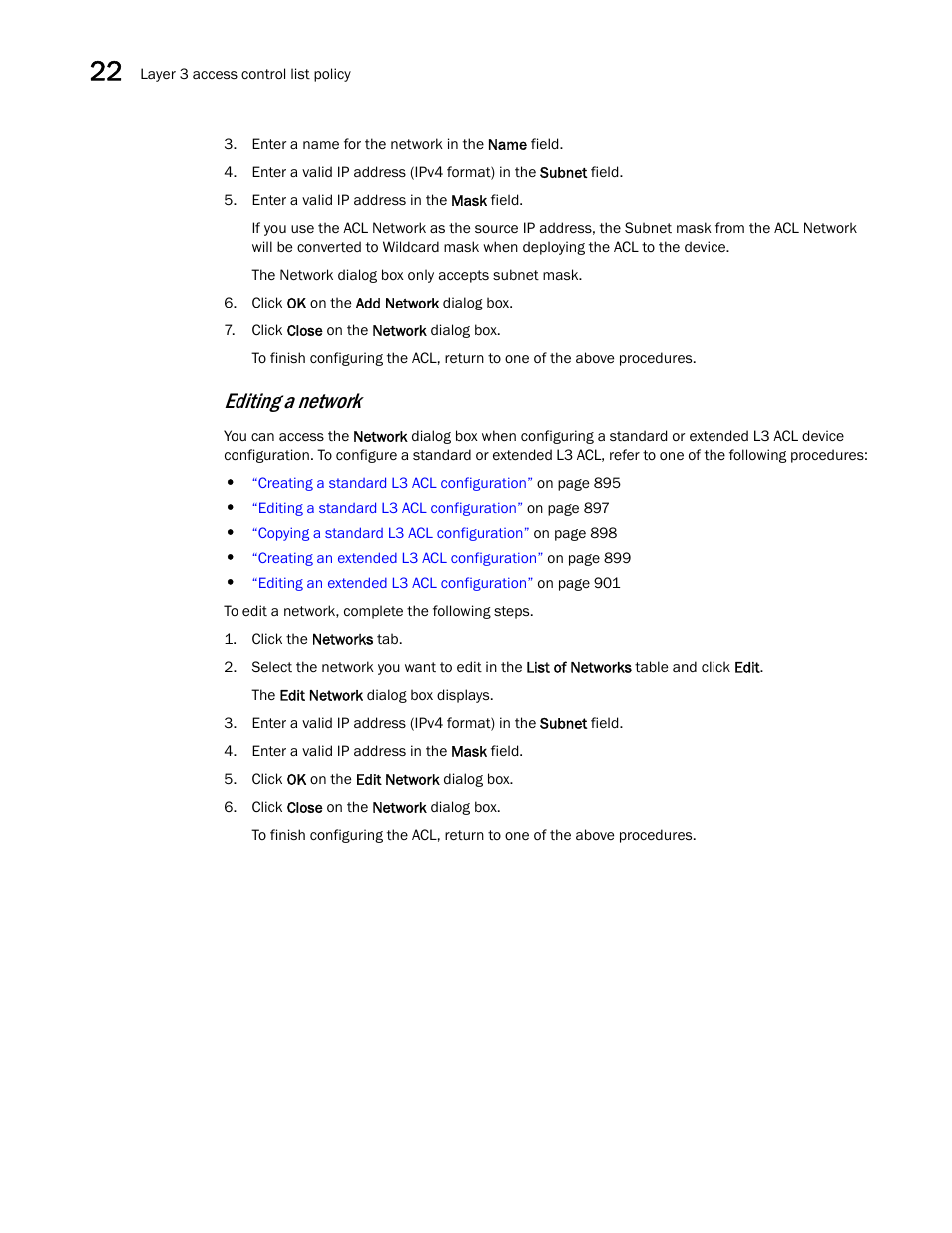 Editing a network | Brocade Network Advisor SAN + IP User Manual v12.3.0 User Manual | Page 990 / 2702