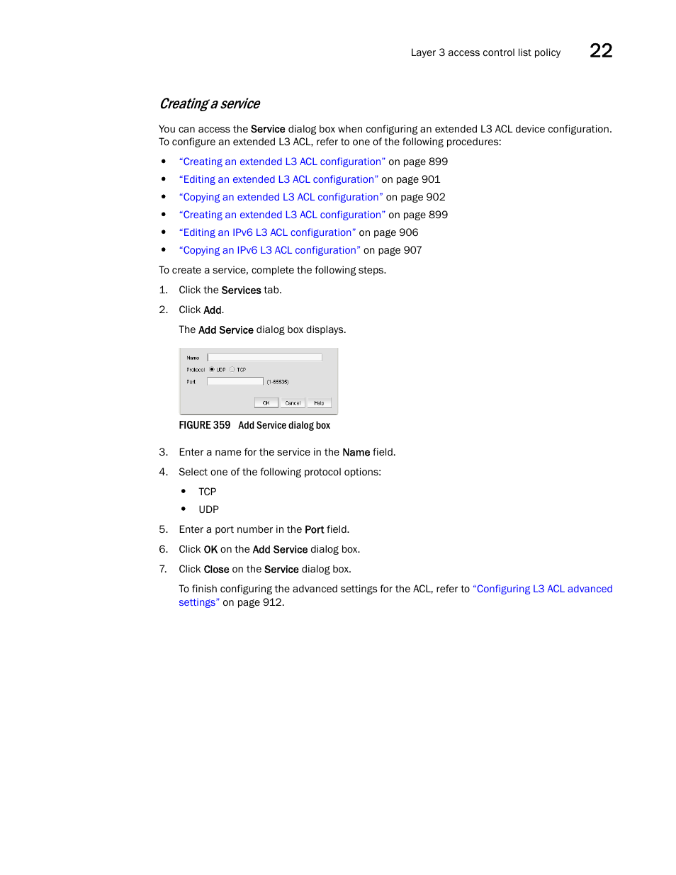 Creating a service | Brocade Network Advisor SAN + IP User Manual v12.3.0 User Manual | Page 999 / 2702