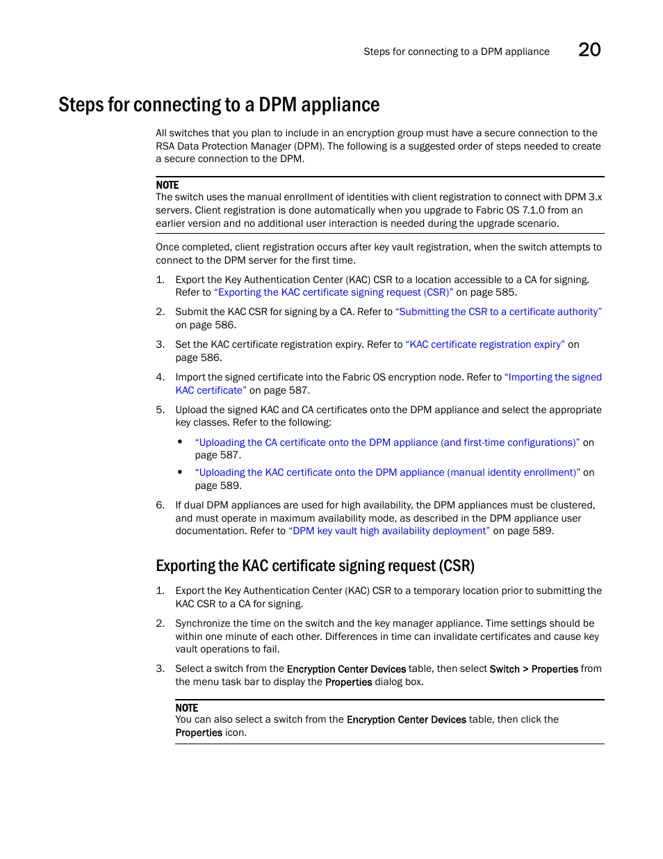 Steps for connecting to a dpm appliance | Brocade Network Advisor SAN User Manual v12.1.0 User Manual | Page 633 / 1690