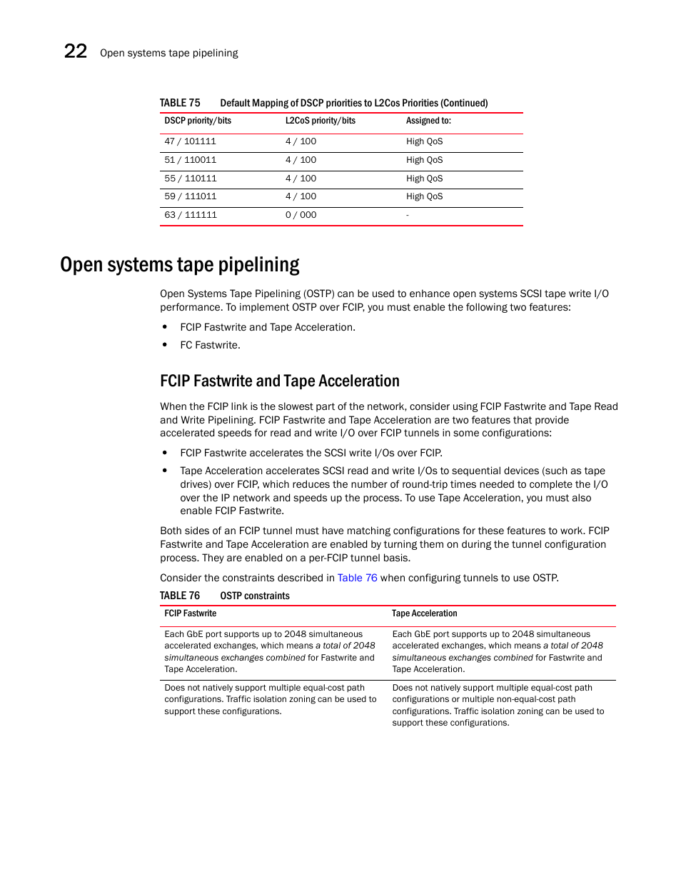 Open systems tape pipelining, Fcip fastwrite and tape acceleration | Brocade Network Advisor SAN User Manual v12.3.0 User Manual | Page 1000 / 1940