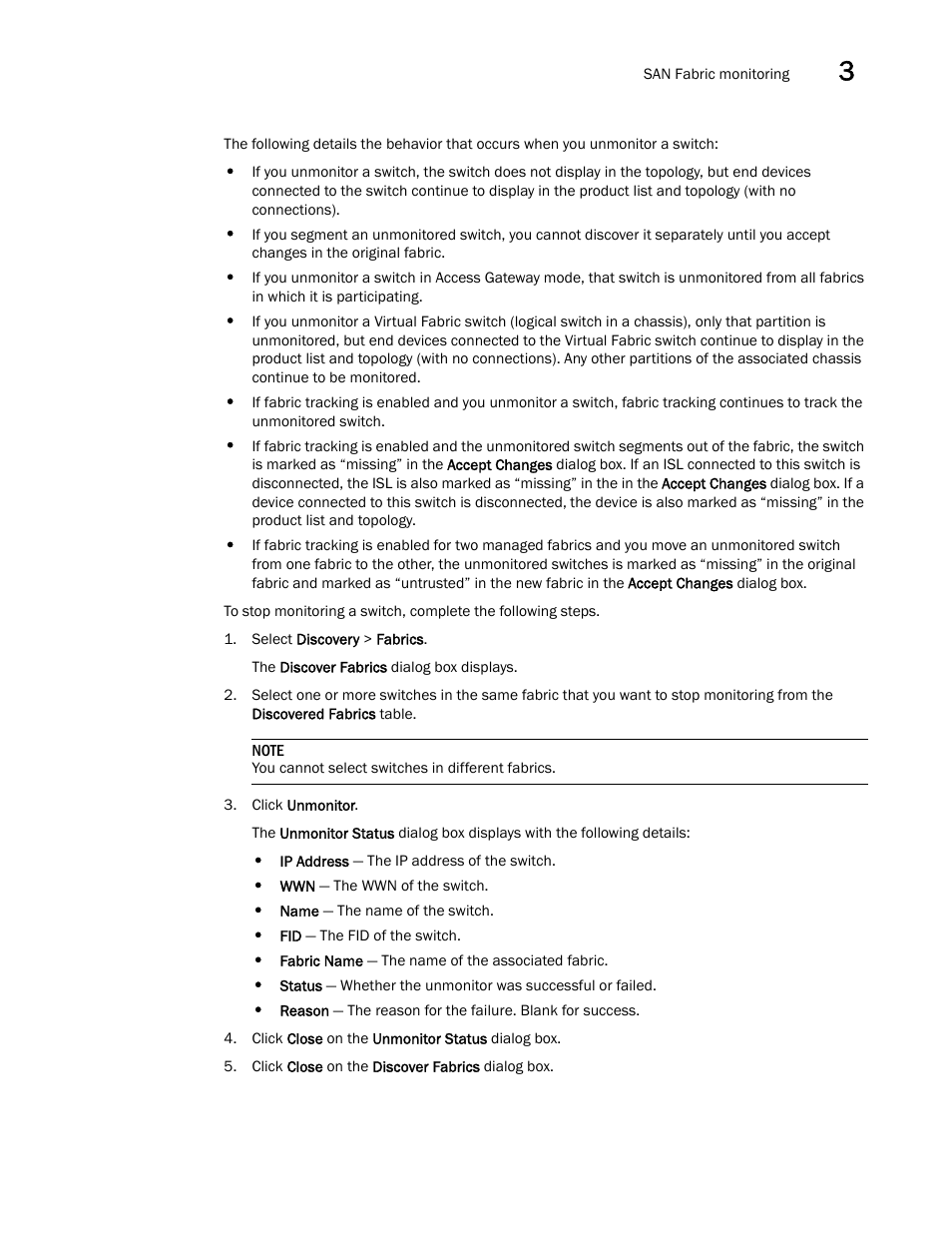 Brocade Network Advisor SAN User Manual v12.3.0 User Manual | Page 103 / 1940