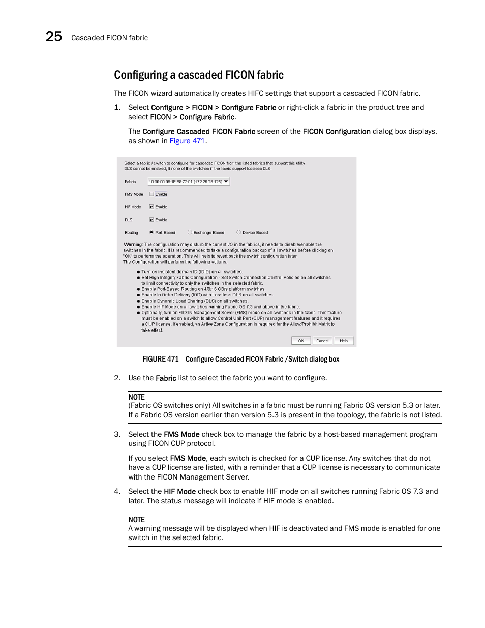 Configuring a cascaded ficon fabric, Configuring a cascaded, Ficon fabric | Brocade Network Advisor SAN User Manual v12.3.0 User Manual | Page 1086 / 1940