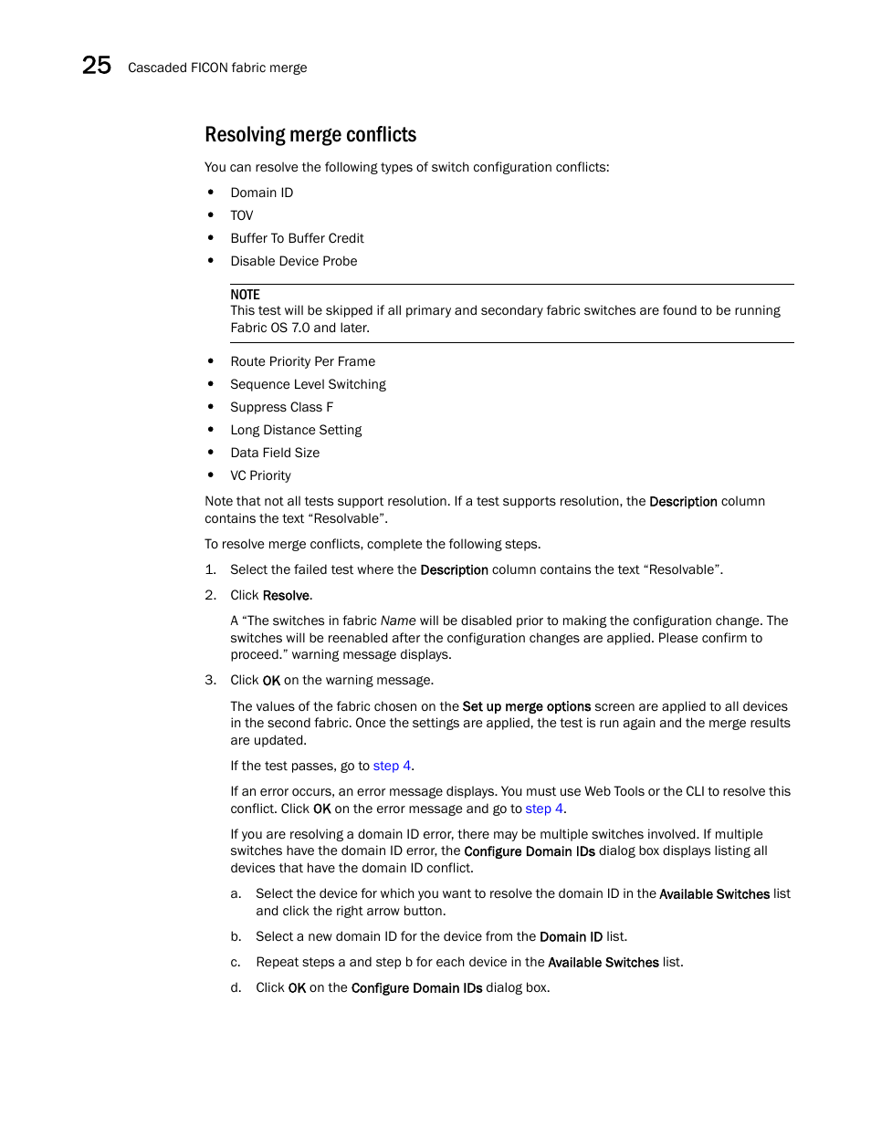 Resolving merge conflicts | Brocade Network Advisor SAN User Manual v12.3.0 User Manual | Page 1092 / 1940