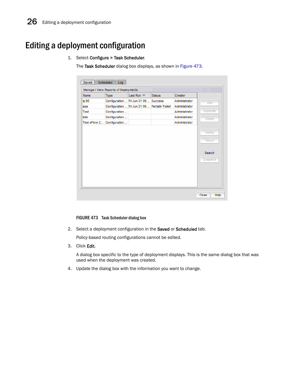 Editing a deployment configuration, Editing a deployment configuration 8 | Brocade Network Advisor SAN User Manual v12.3.0 User Manual | Page 1100 / 1940