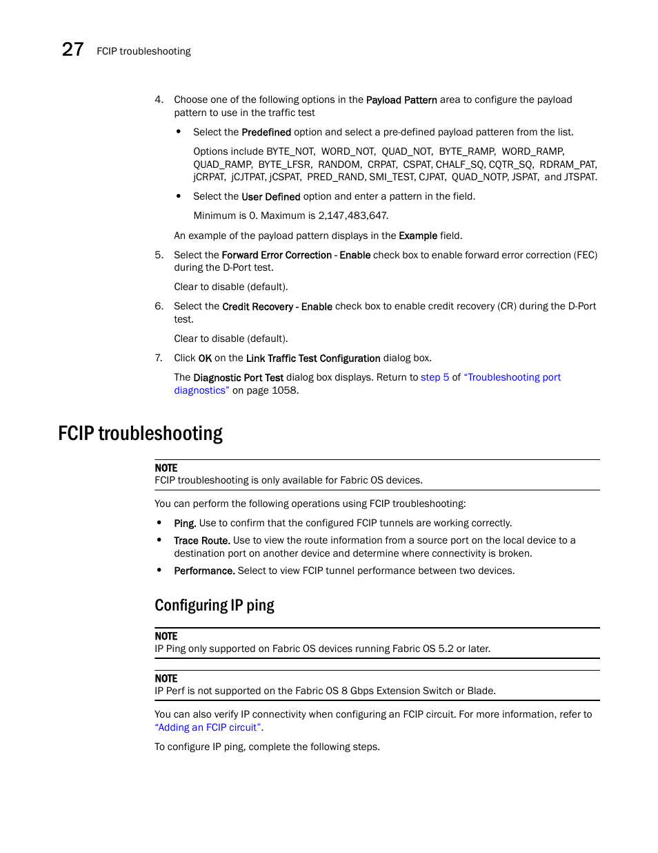 Fcip troubleshooting, Configuring ip ping, Configuring ip ping 2 | Brocade Network Advisor SAN User Manual v12.3.0 User Manual | Page 1114 / 1940