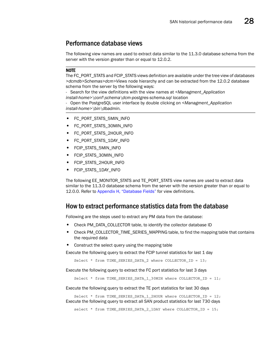 Performance database views | Brocade Network Advisor SAN User Manual v12.3.0 User Manual | Page 1139 / 1940