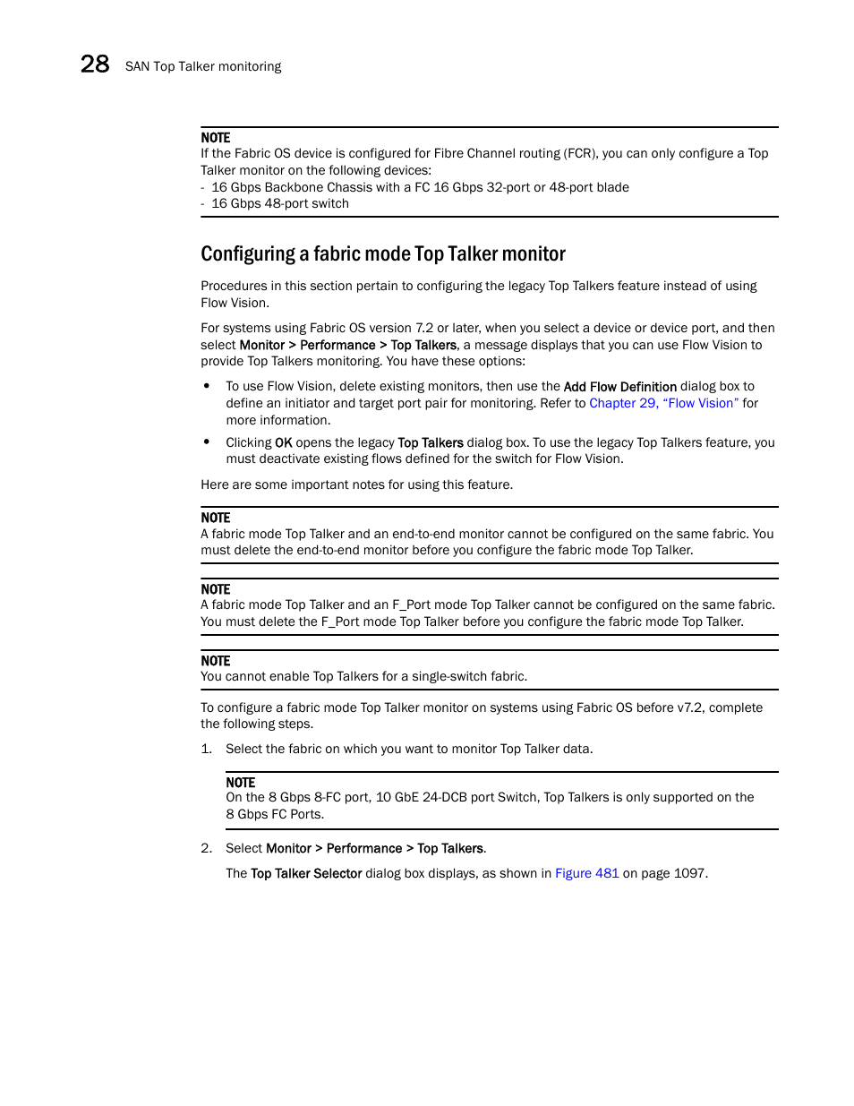 Configuring a fabric mode top talker monitor | Brocade Network Advisor SAN User Manual v12.3.0 User Manual | Page 1148 / 1940