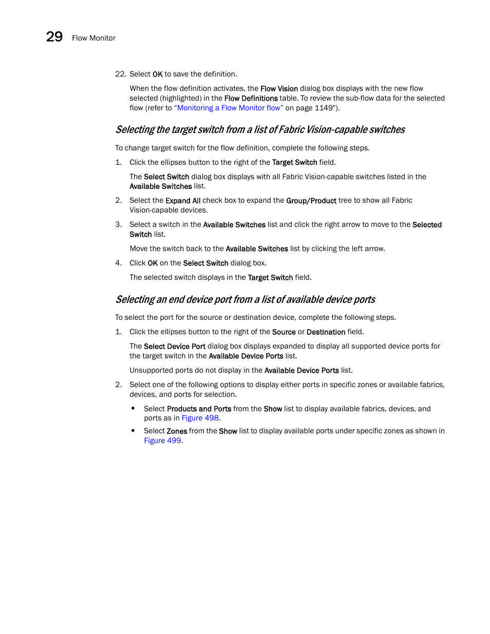 Selecting the, Selecting an | Brocade Network Advisor SAN User Manual v12.3.0 User Manual | Page 1196 / 1940