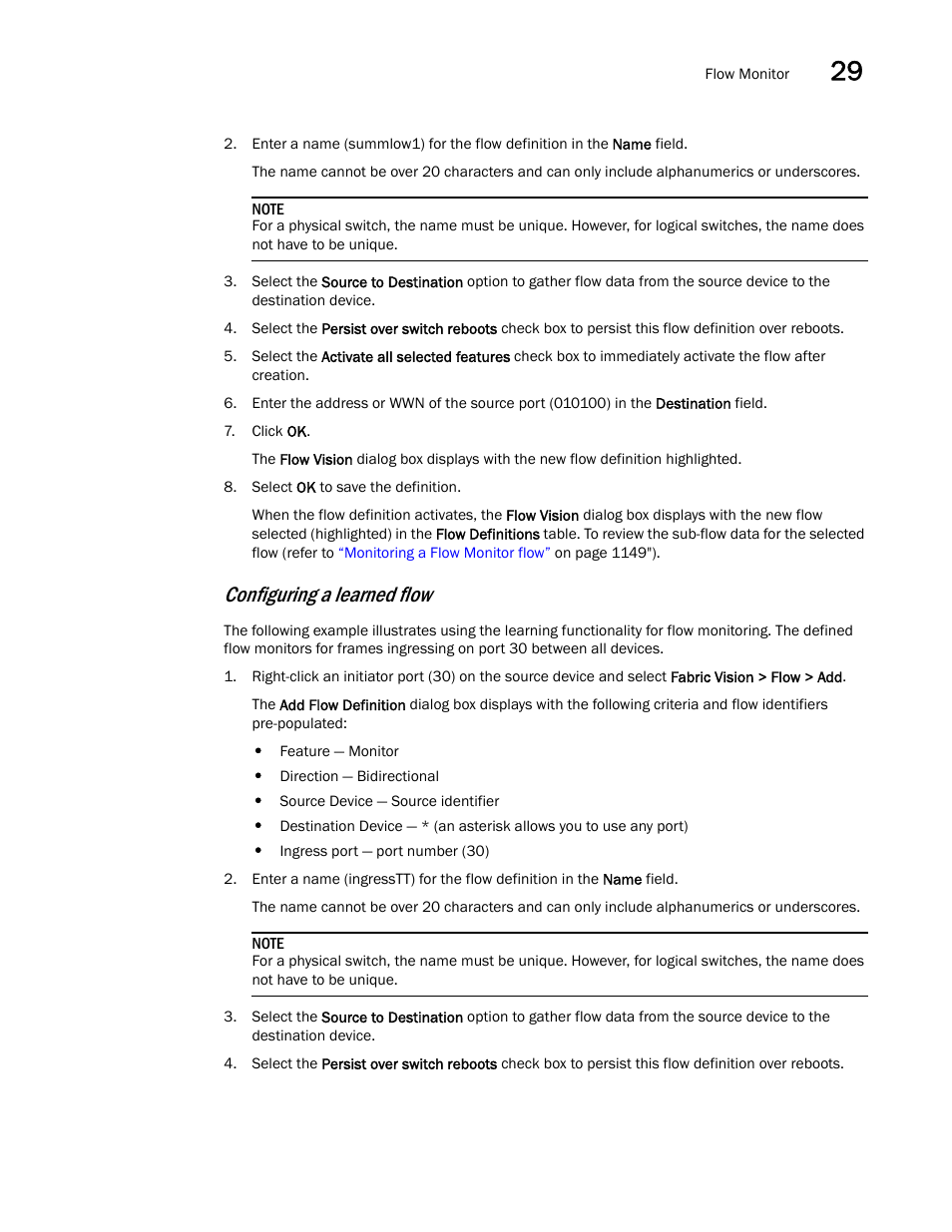 Configuring a learned flow | Brocade Network Advisor SAN User Manual v12.3.0 User Manual | Page 1207 / 1940