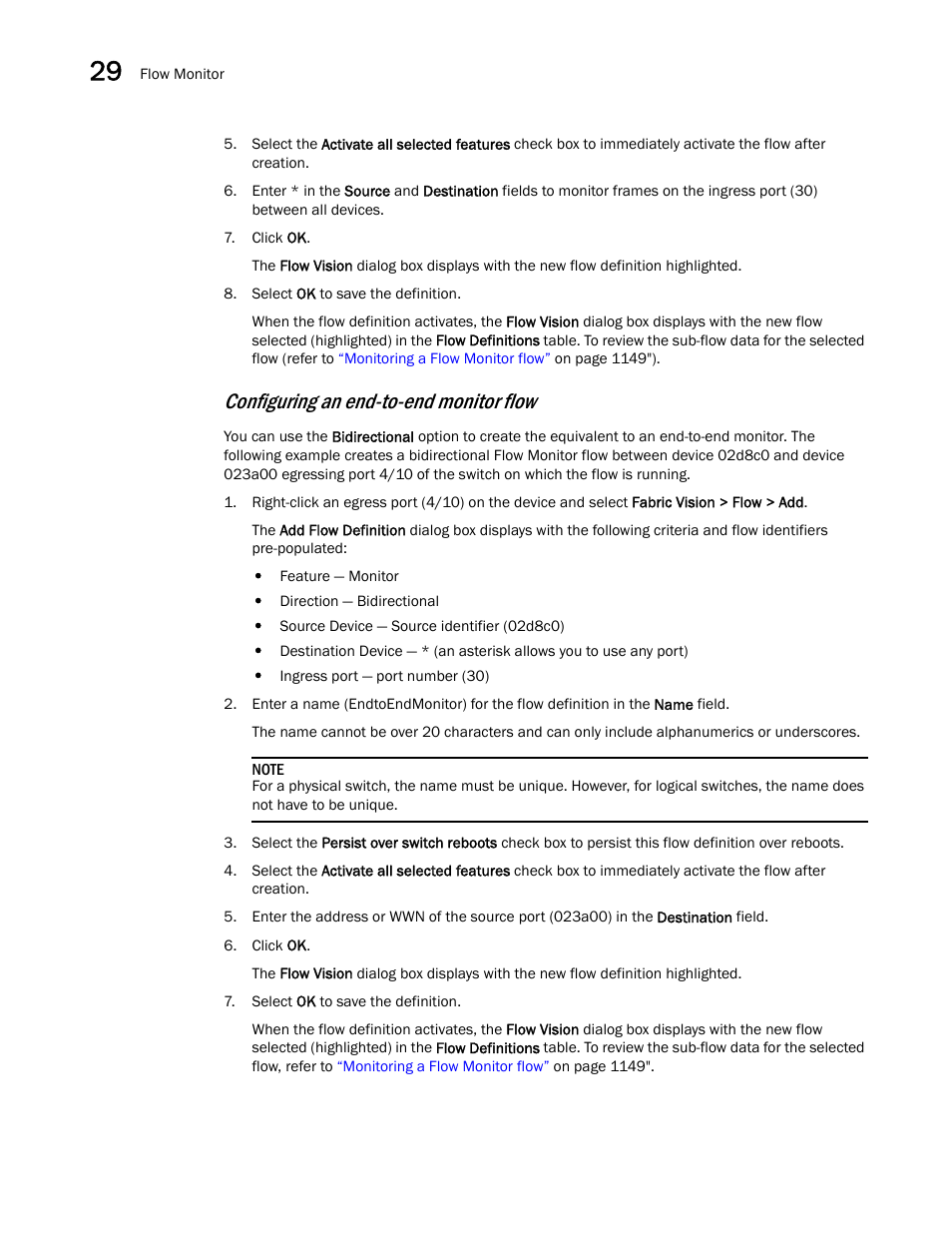 Configuring an end-to-end monitor flow | Brocade Network Advisor SAN User Manual v12.3.0 User Manual | Page 1208 / 1940