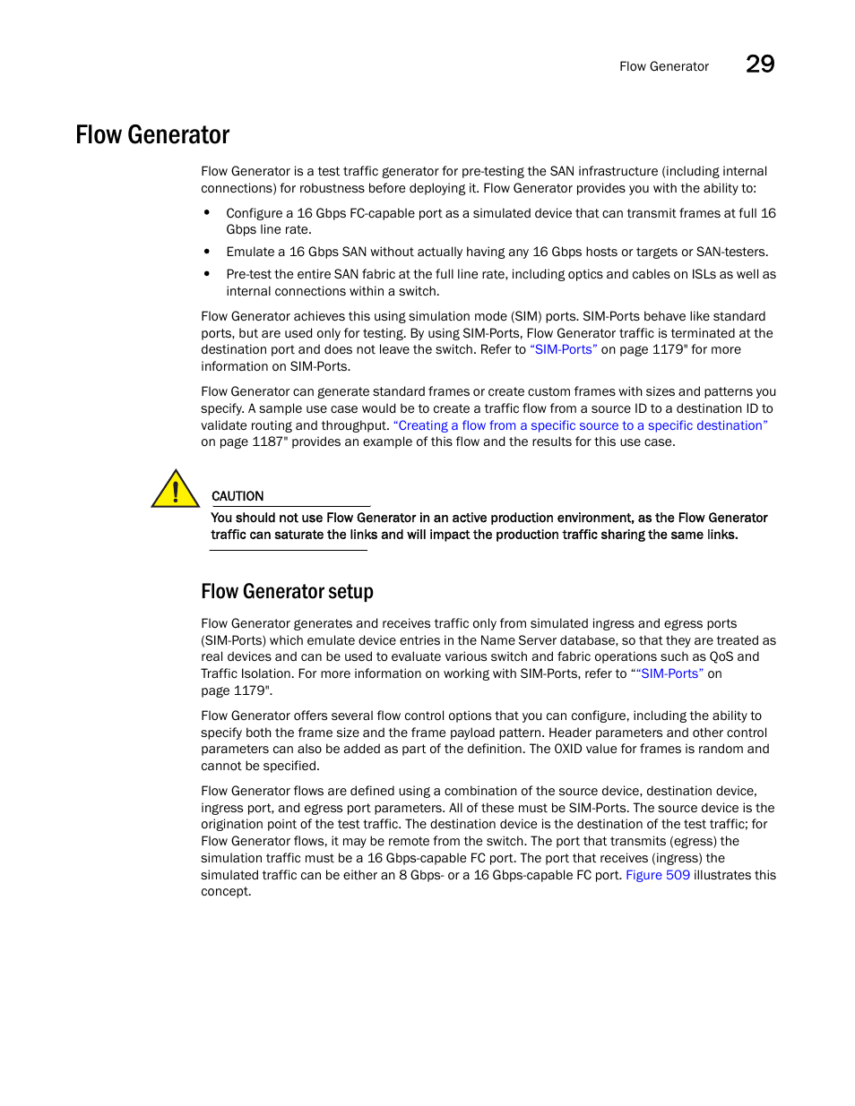 Flow generator, Flow generator setup, Flow generator 7 | Brocade Network Advisor SAN User Manual v12.3.0 User Manual | Page 1229 / 1940