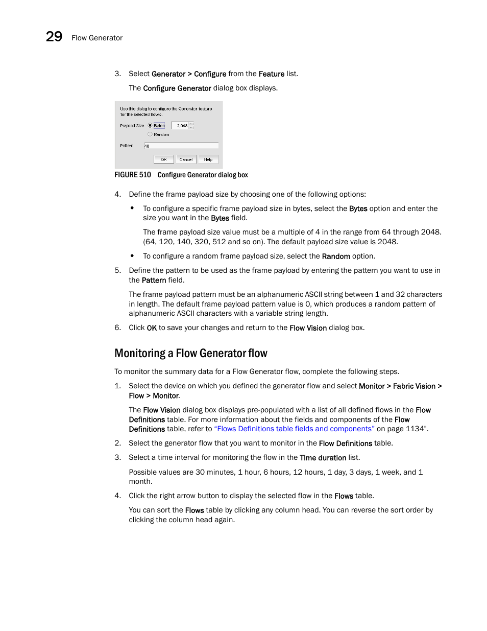 Monitoring a flow generator flow | Brocade Network Advisor SAN User Manual v12.3.0 User Manual | Page 1236 / 1940