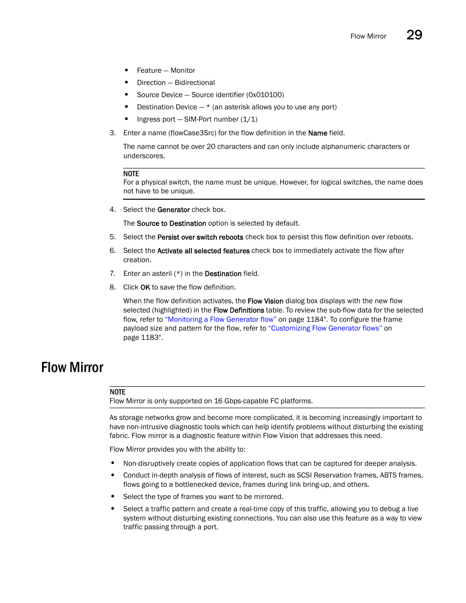 Flow mirror, Flow mirror 9 | Brocade Network Advisor SAN User Manual v12.3.0 User Manual | Page 1241 / 1940