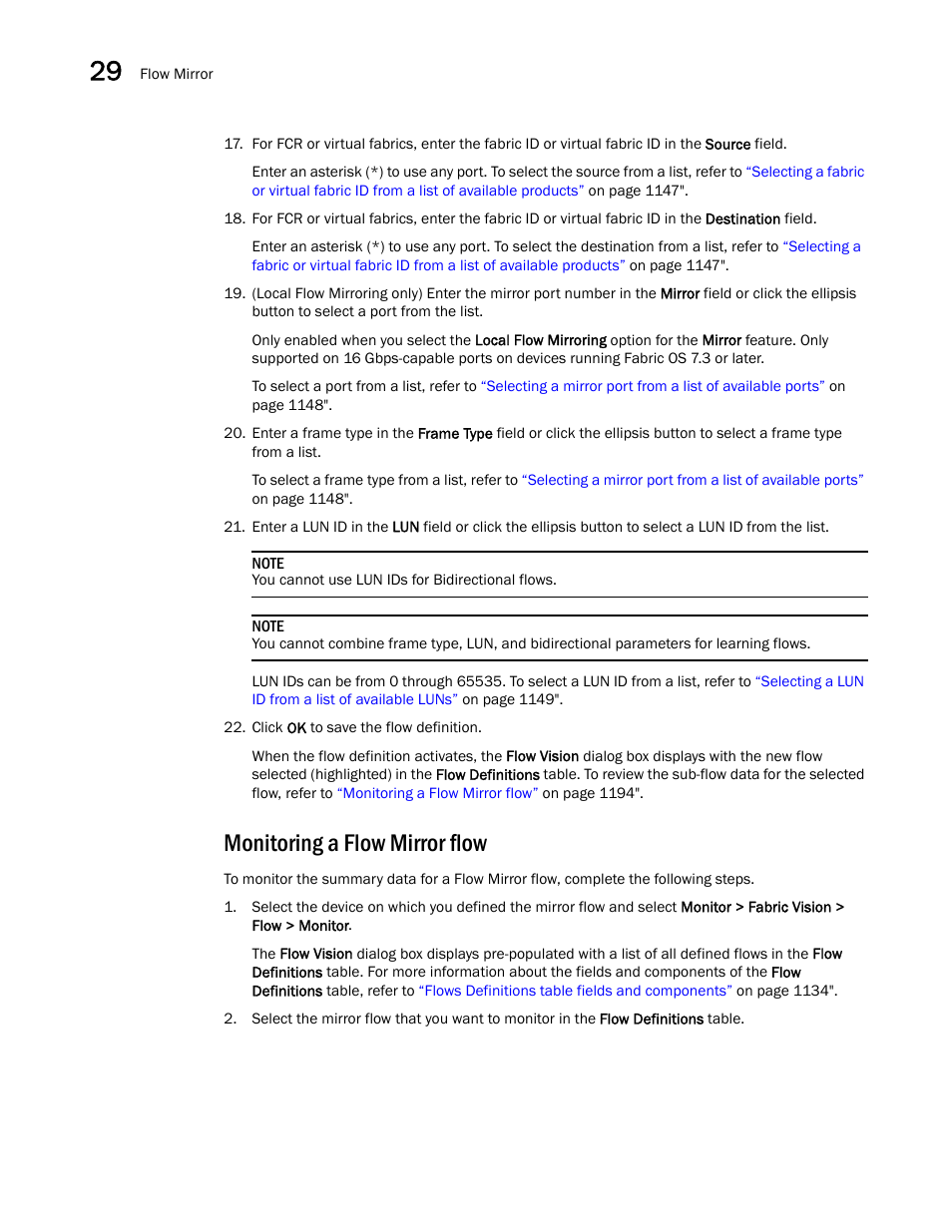 Monitoring a flow mirror flow | Brocade Network Advisor SAN User Manual v12.3.0 User Manual | Page 1246 / 1940