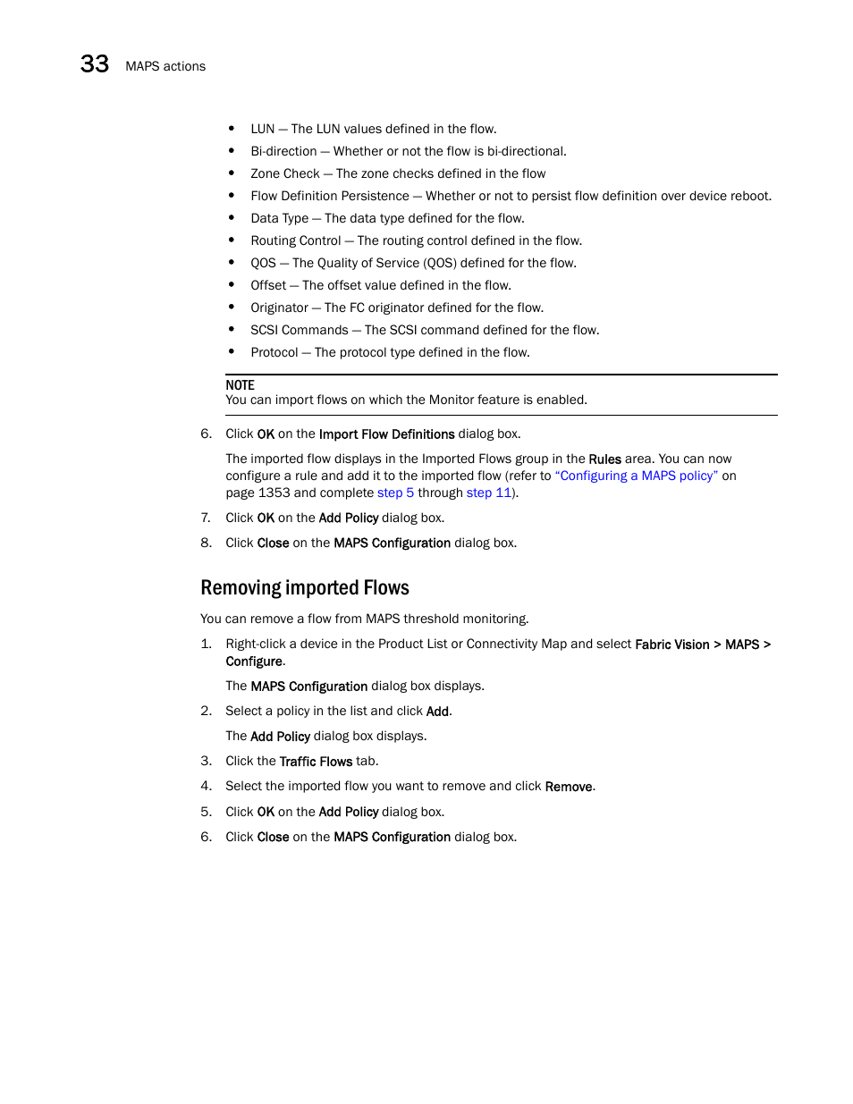 Removing imported flows | Brocade Network Advisor SAN User Manual v12.3.0 User Manual | Page 1410 / 1940