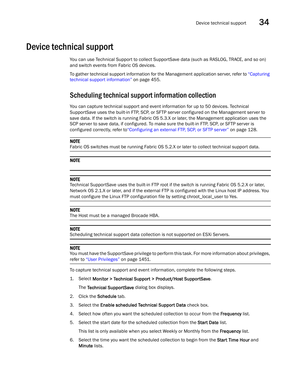 Device technical support | Brocade Network Advisor SAN User Manual v12.3.0 User Manual | Page 1437 / 1940