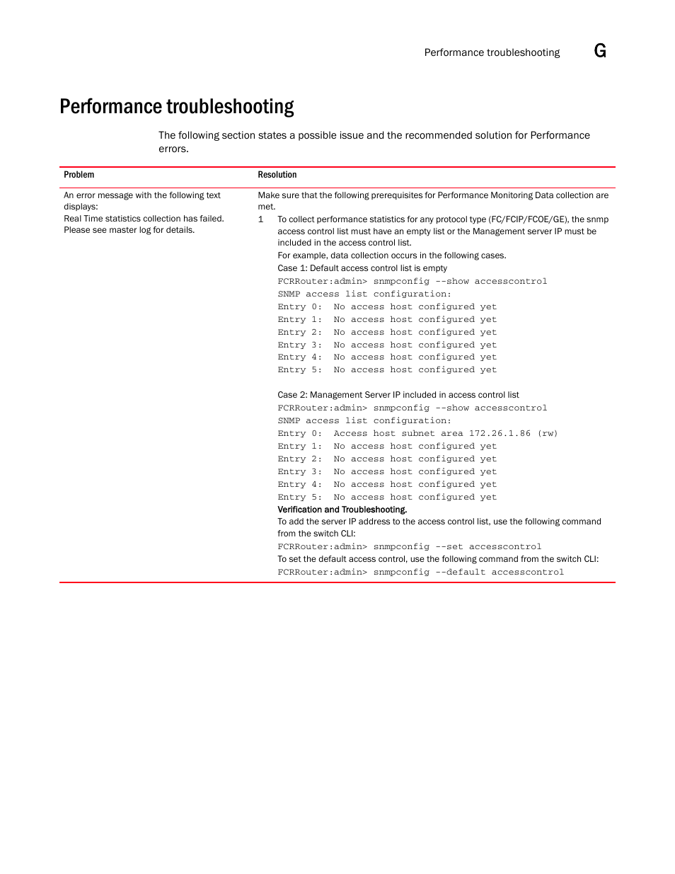 Performance troubleshooting, Performance troubleshooting 9 | Brocade Network Advisor SAN User Manual v12.3.0 User Manual | Page 1561 / 1940