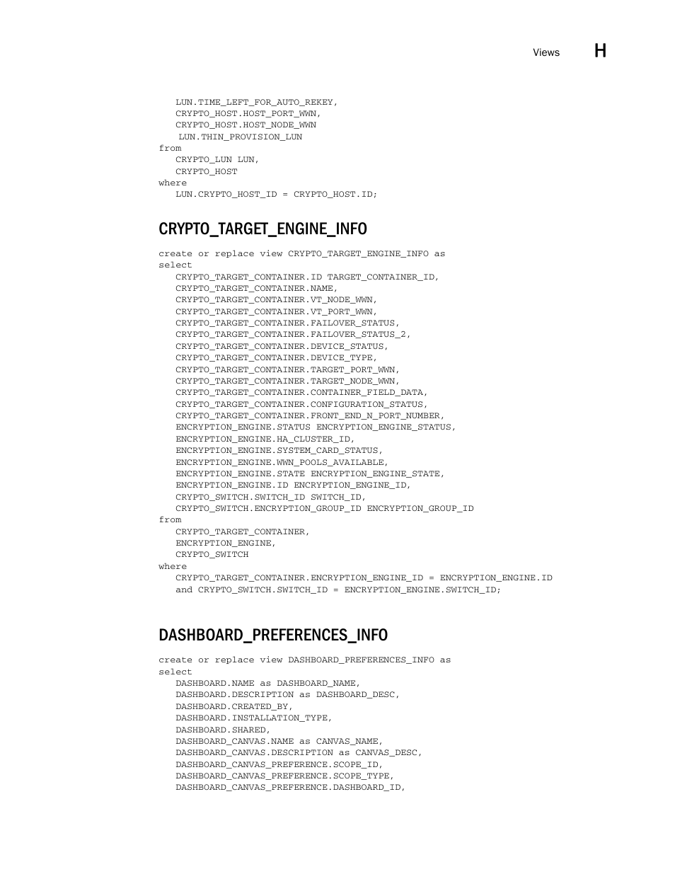 Crypto_target_engine_info, Dashboard_preferences_info | Brocade Network Advisor SAN User Manual v12.3.0 User Manual | Page 1815 / 1940