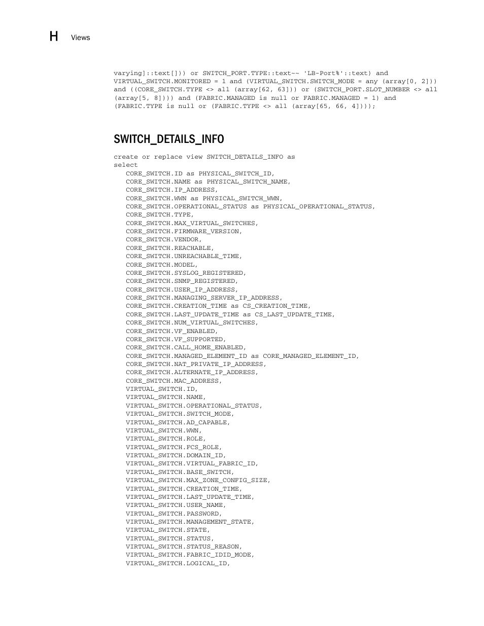 Switch_details_info | Brocade Network Advisor SAN User Manual v12.3.0 User Manual | Page 1882 / 1940