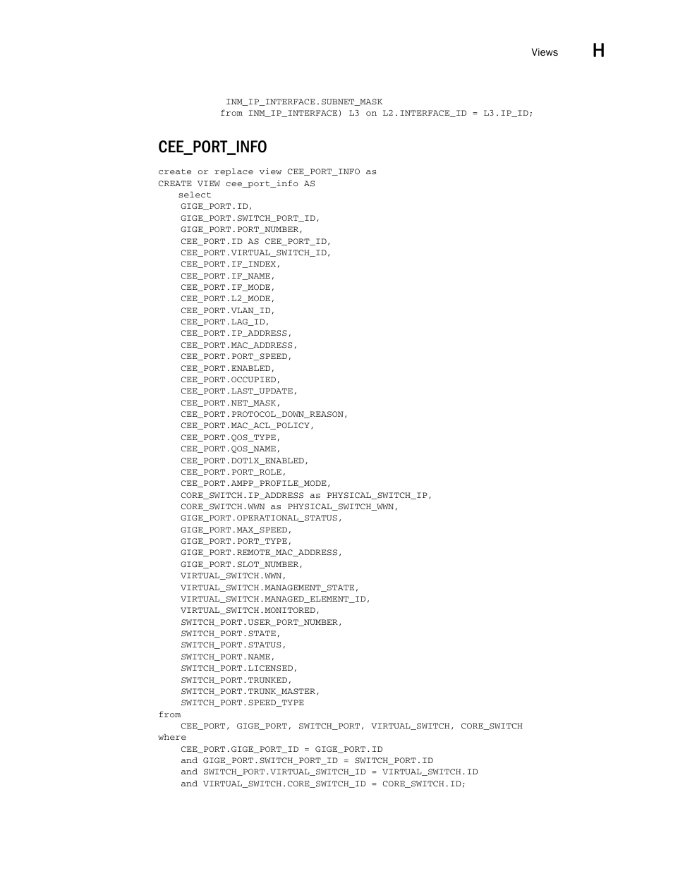 Cee_port_info | Brocade Network Advisor SAN User Manual v12.3.0 User Manual | Page 1919 / 1940