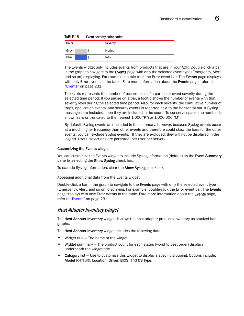 Host adapter inventory widget | Brocade Network Advisor SAN User Manual v12.3.0 User Manual | Page 227 / 1940