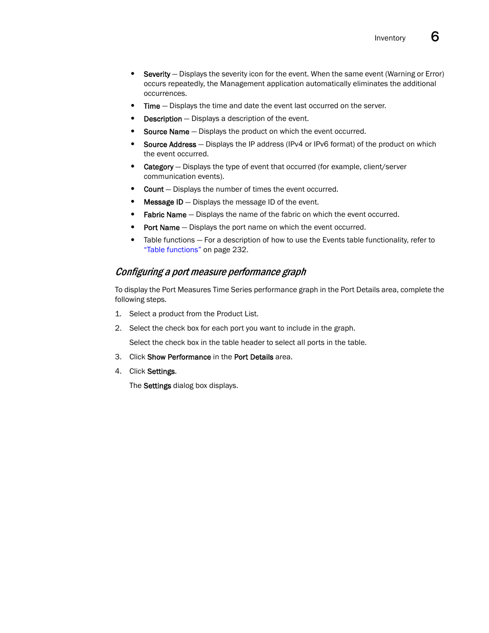 Configuring a port measure performance graph | Brocade Network Advisor SAN User Manual v12.3.0 User Manual | Page 273 / 1940