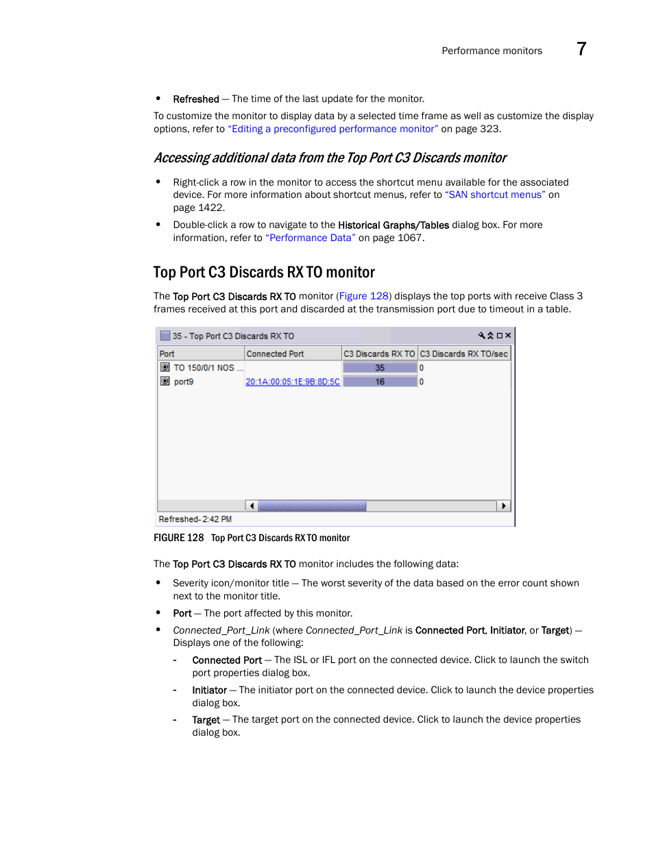 Top port c3 discards rx to monitor | Brocade Network Advisor SAN User Manual v12.3.0 User Manual | Page 353 / 1940