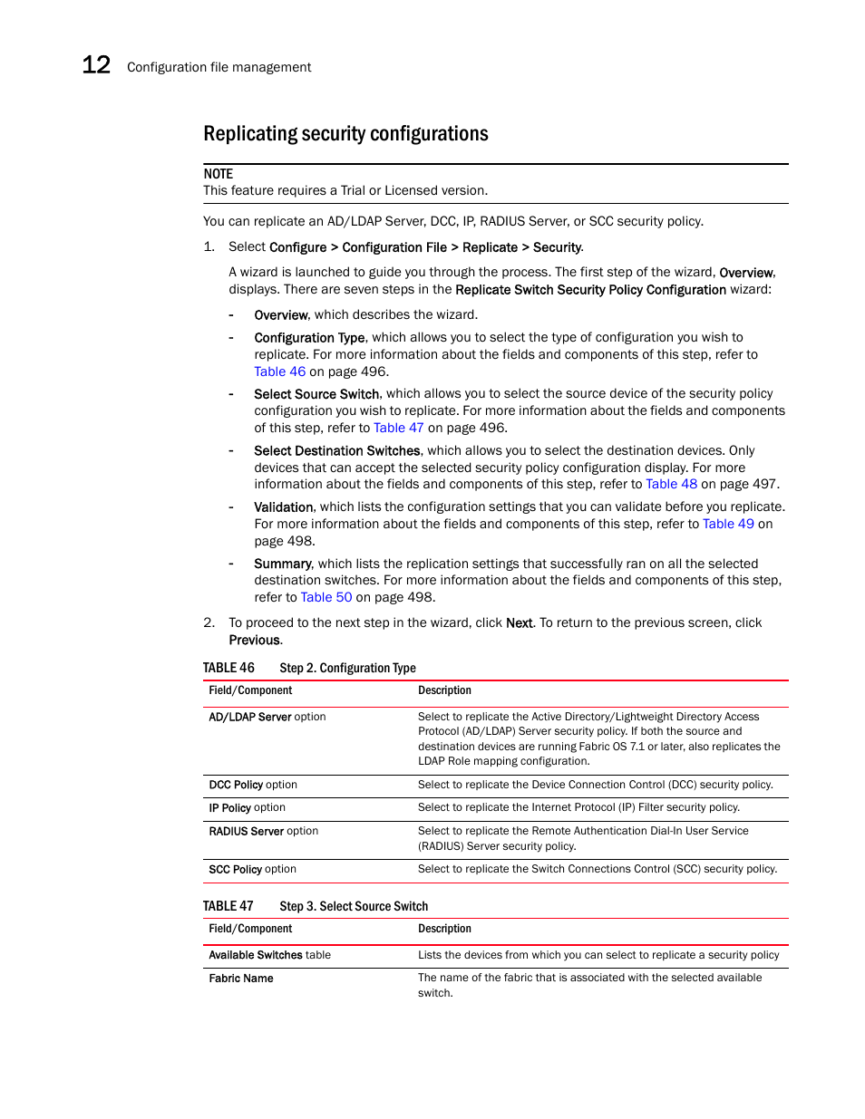 Replicating security configurations | Brocade Network Advisor SAN User Manual v12.3.0 User Manual | Page 548 / 1940