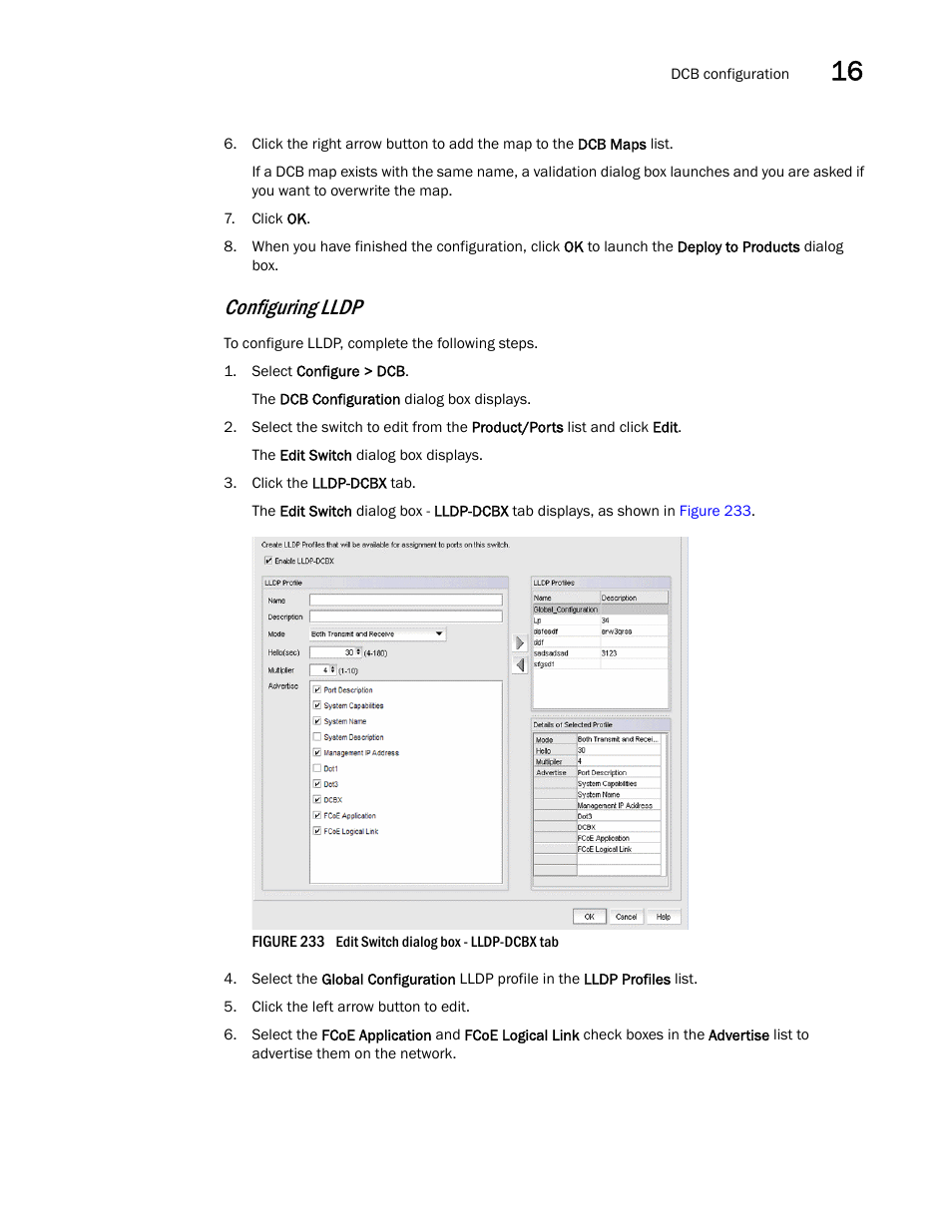 Configuring lldp | Brocade Network Advisor SAN User Manual v12.3.0 User Manual | Page 661 / 1940