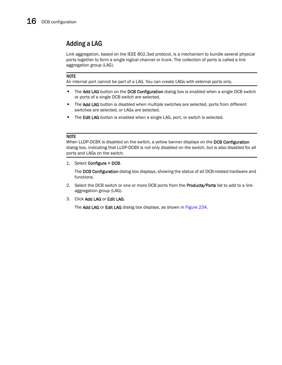 Adding a lag | Brocade Network Advisor SAN User Manual v12.3.0 User Manual | Page 664 / 1940