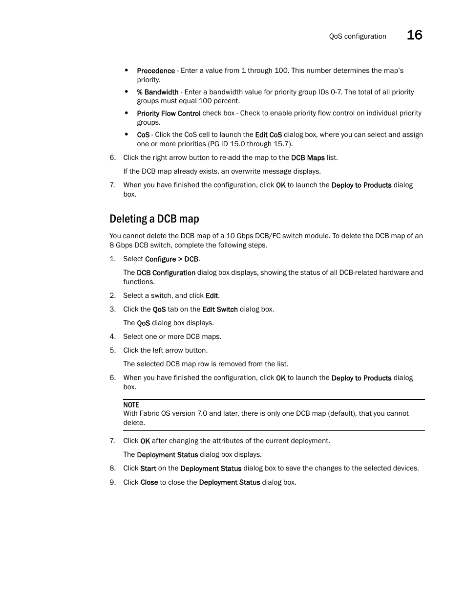 Deleting a dcb map | Brocade Network Advisor SAN User Manual v12.3.0 User Manual | Page 675 / 1940