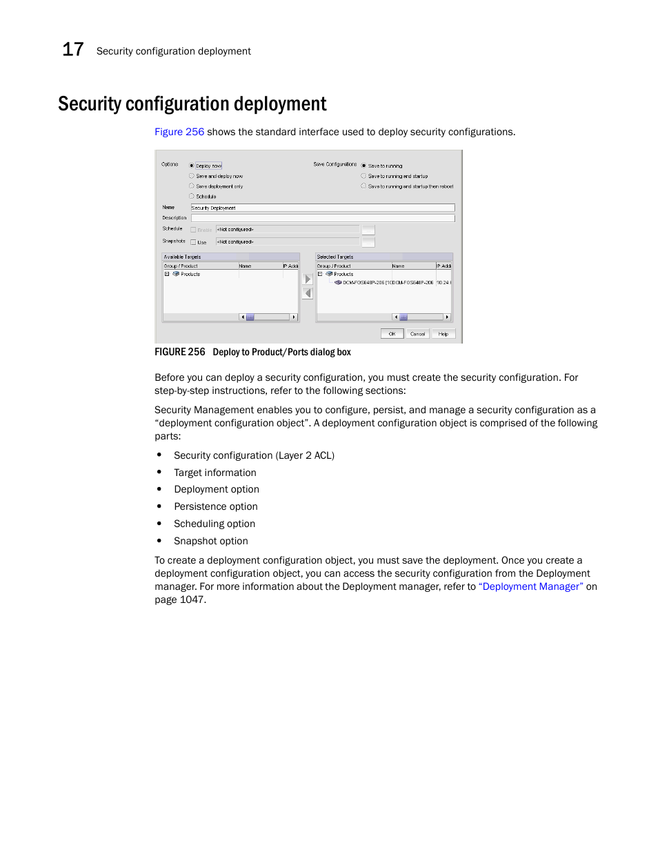 Security configuration deployment | Brocade Network Advisor SAN User Manual v12.3.0 User Manual | Page 714 / 1940