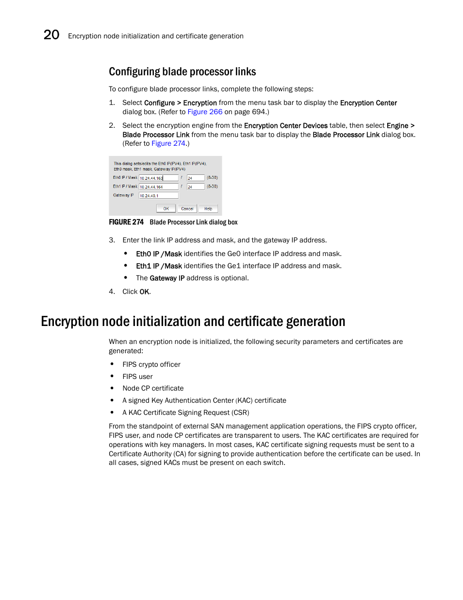 Configuring blade processor links | Brocade Network Advisor SAN User Manual v12.3.0 User Manual | Page 760 / 1940