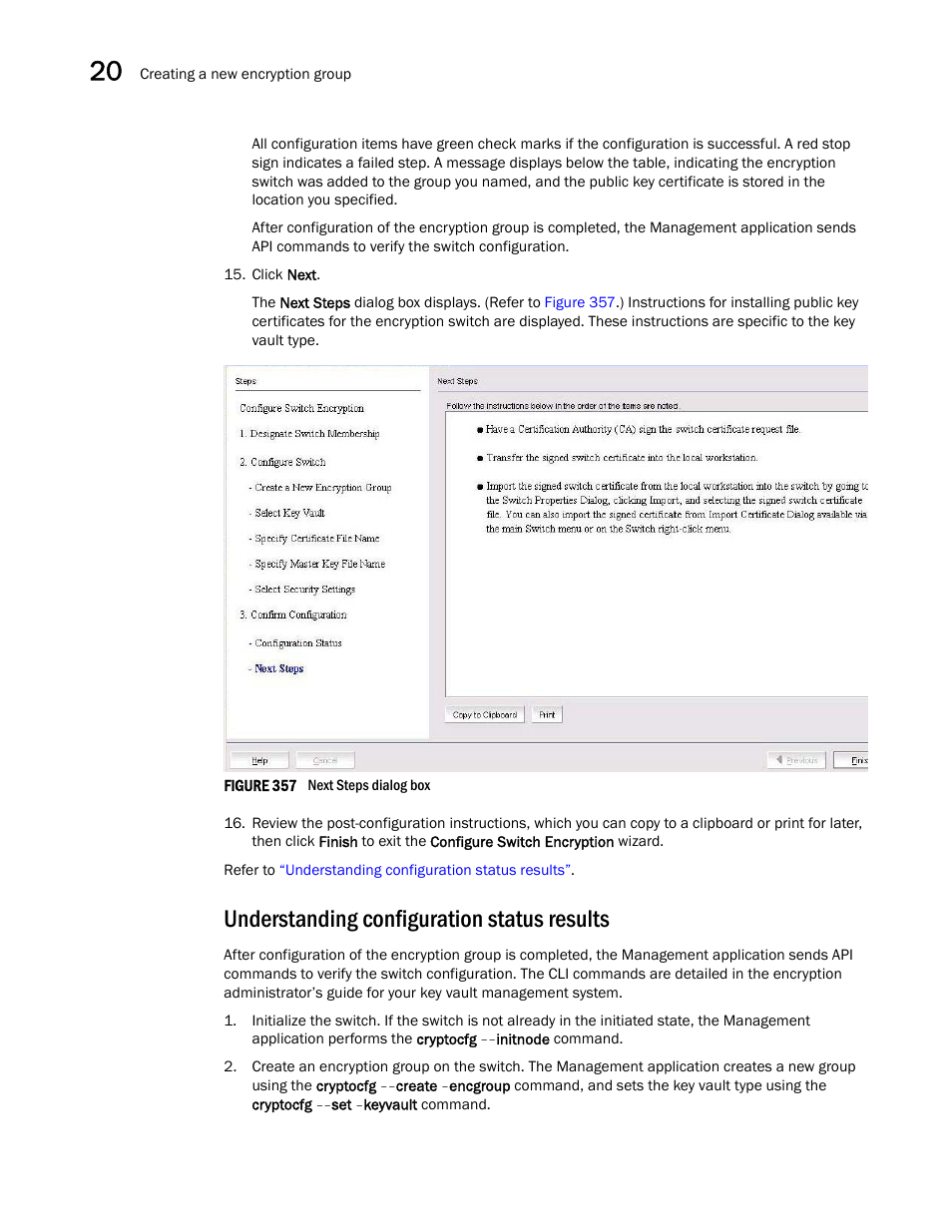 Understanding configuration status results, Understanding configuration status, Results | Brocade Network Advisor SAN User Manual v12.3.0 User Manual | Page 852 / 1940