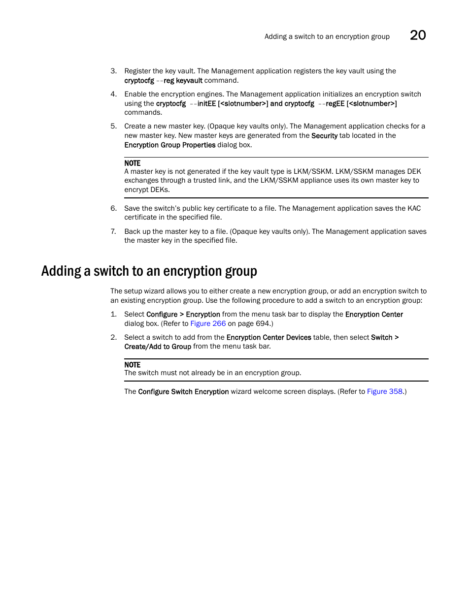 Adding a switch to an encryption group | Brocade Network Advisor SAN User Manual v12.3.0 User Manual | Page 853 / 1940