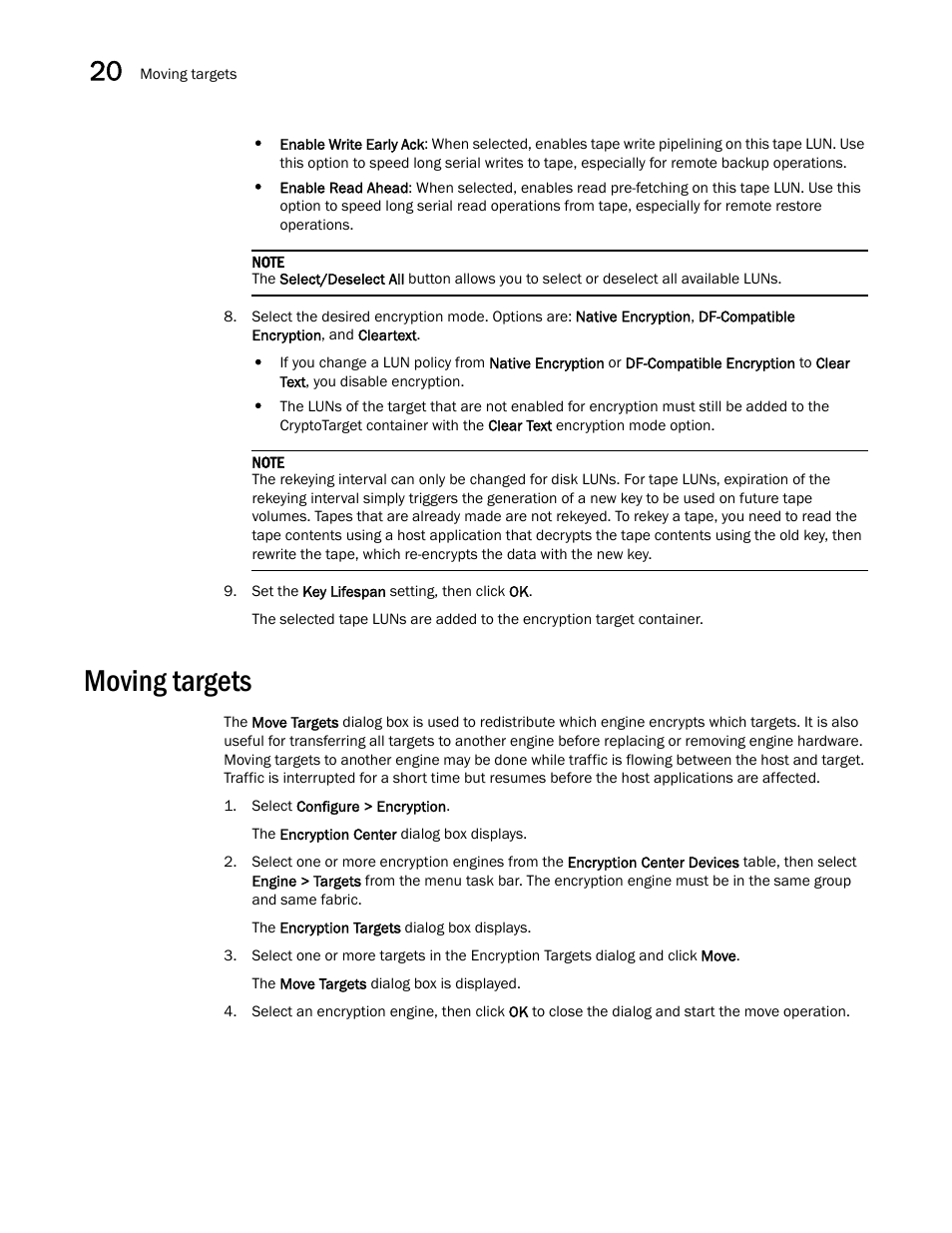 Moving targets | Brocade Network Advisor SAN User Manual v12.3.0 User Manual | Page 884 / 1940