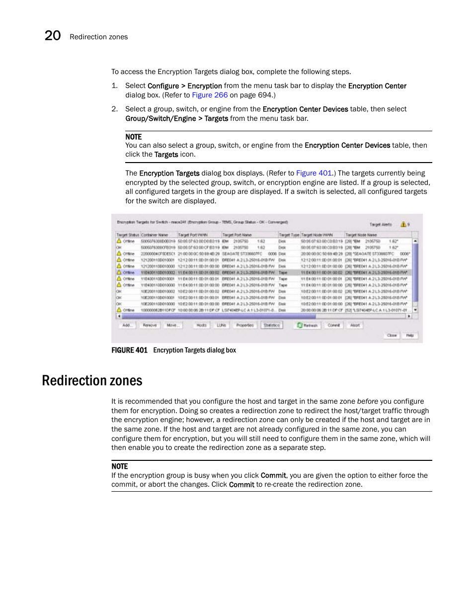 Redirection zones | Brocade Network Advisor SAN User Manual v12.3.0 User Manual | Page 904 / 1940