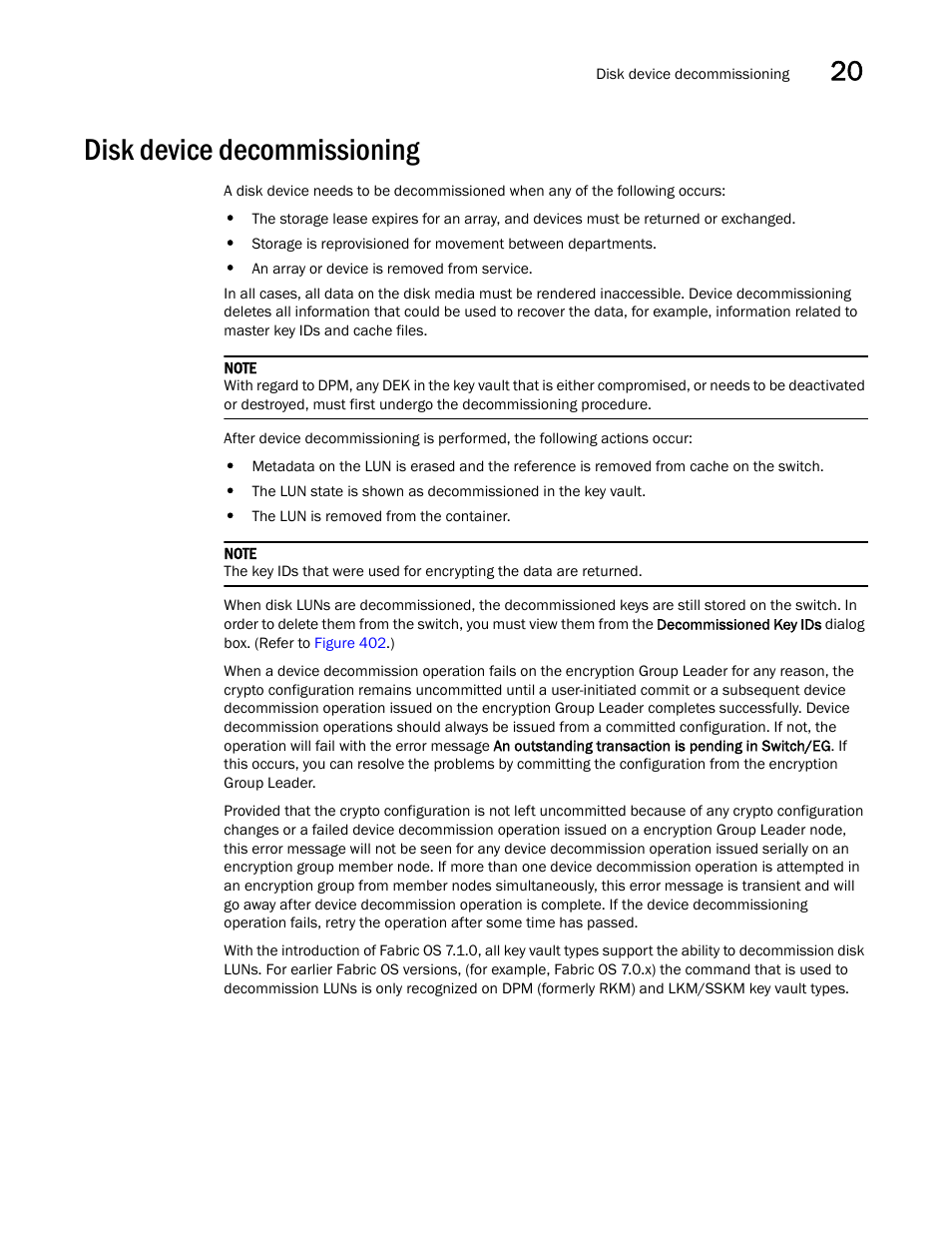 Disk device decommissioning | Brocade Network Advisor SAN User Manual v12.3.0 User Manual | Page 905 / 1940