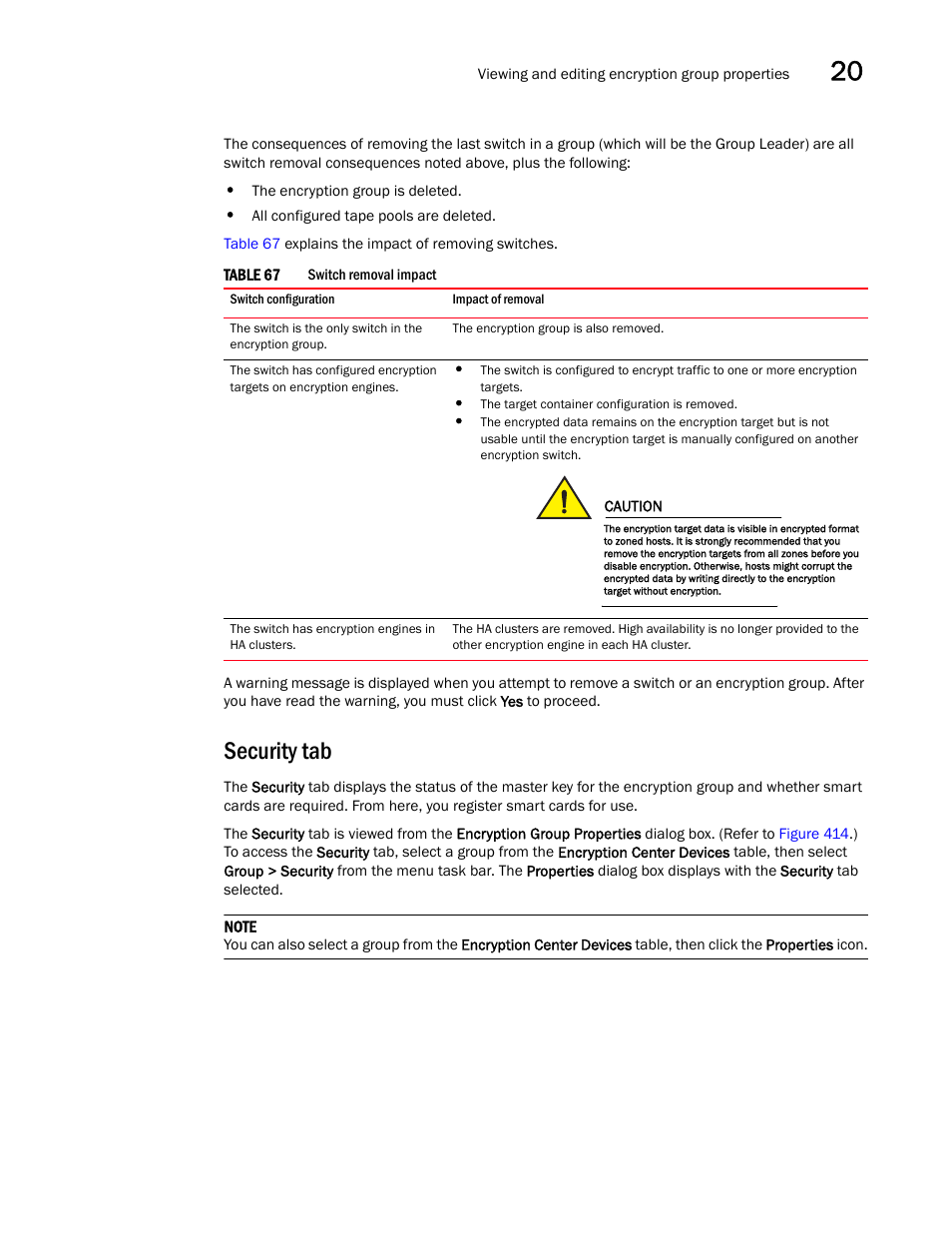 Security tab | Brocade Network Advisor SAN User Manual v12.3.0 User Manual | Page 927 / 1940