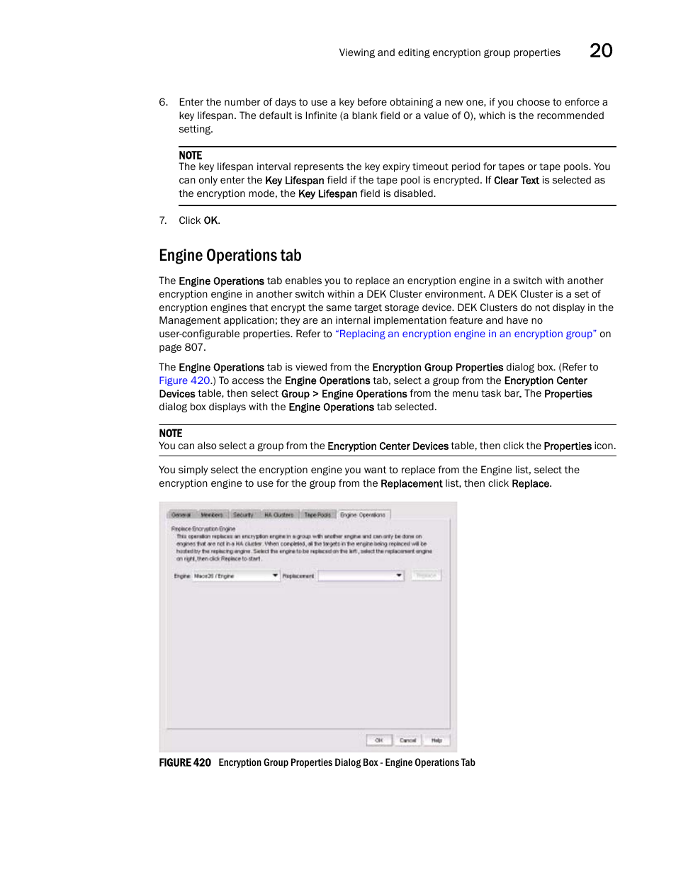 Engine operations tab | Brocade Network Advisor SAN User Manual v12.3.0 User Manual | Page 935 / 1940