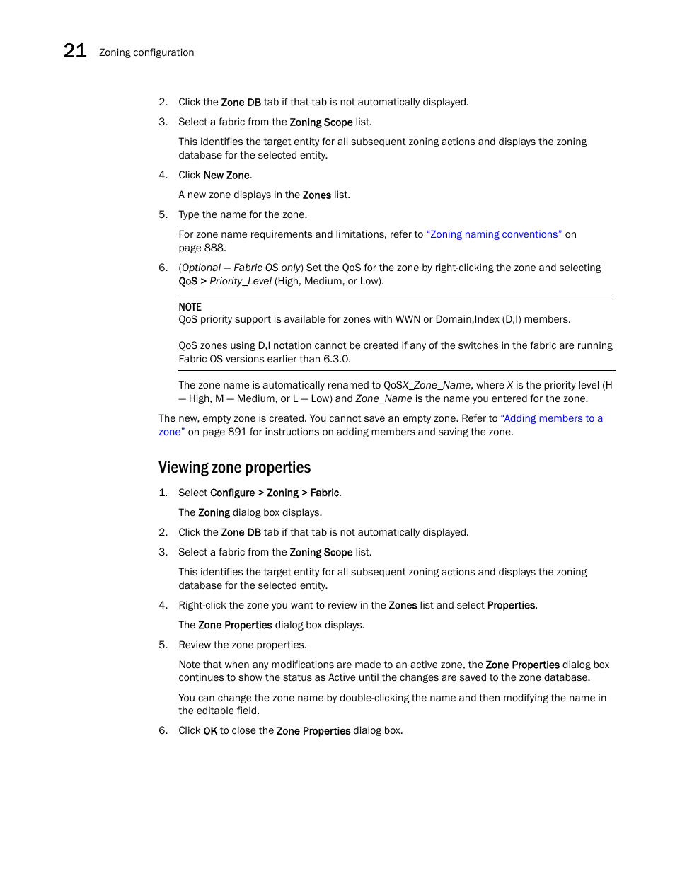 Viewing zone properties | Brocade Network Advisor SAN User Manual v12.3.0 User Manual | Page 942 / 1940