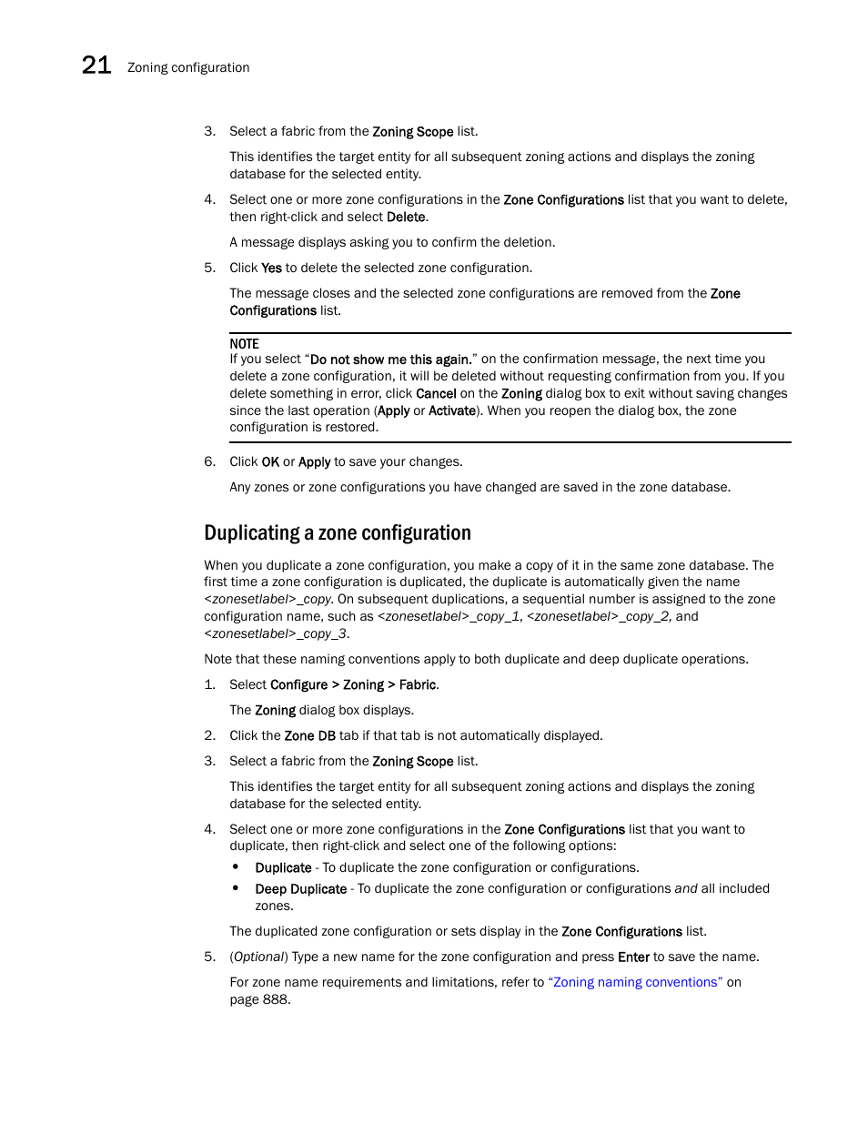 Duplicating a zone configuration | Brocade Network Advisor SAN User Manual v12.3.0 User Manual | Page 956 / 1940