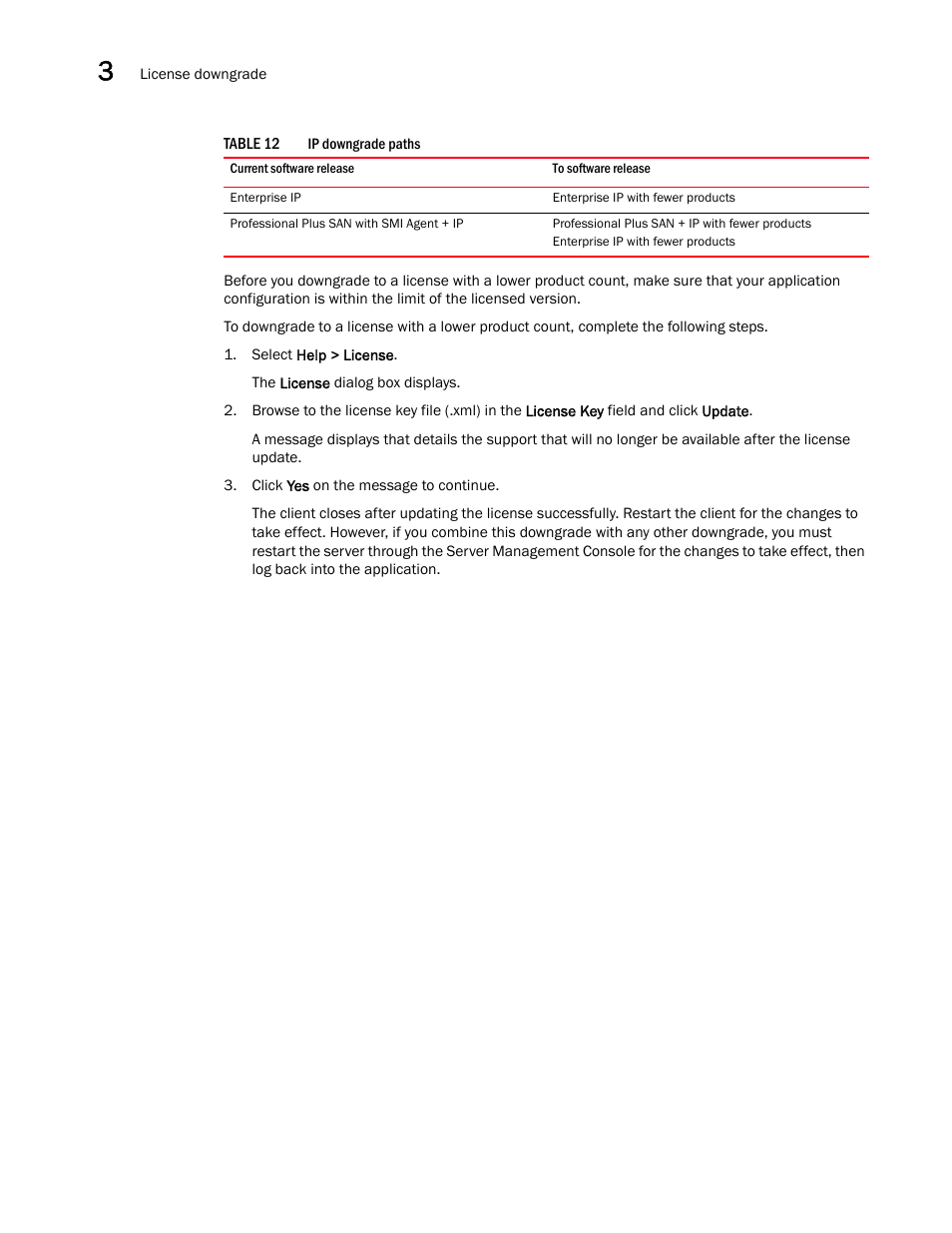 Brocade Network Advisor Software Licensing Guide (Supporting Network Advisor 12.3.0) User Manual | Page 38 / 56