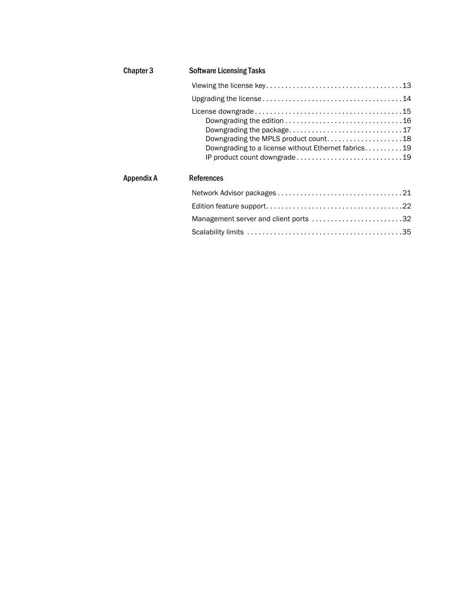 Brocade Network Advisor Software Licensing Guide (Supporting Network Advisor 12.3.0) User Manual | Page 6 / 56