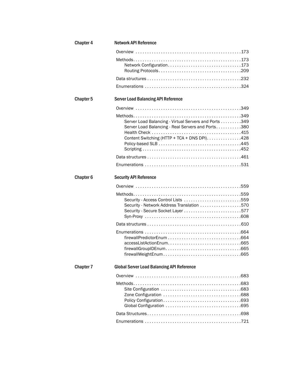 Brocade Virtual ADX XML API Programmer’s Guide (Supporting ADX v03.1.00) User Manual | Page 4 / 878