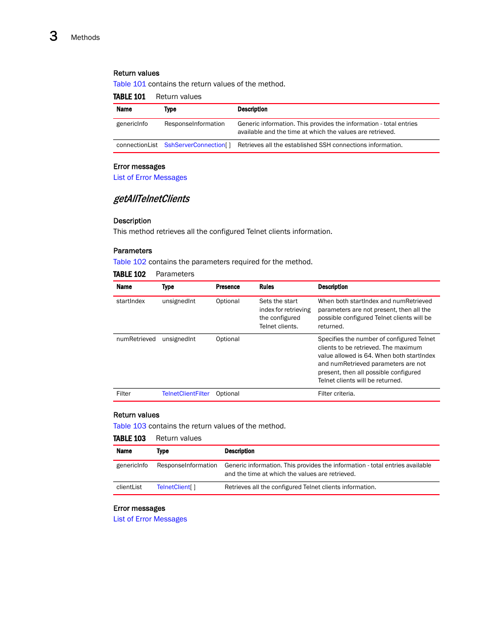 Getalltelnetclients | Brocade Virtual ADX XML API Programmer’s Guide (Supporting ADX v03.1.00) User Manual | Page 56 / 878