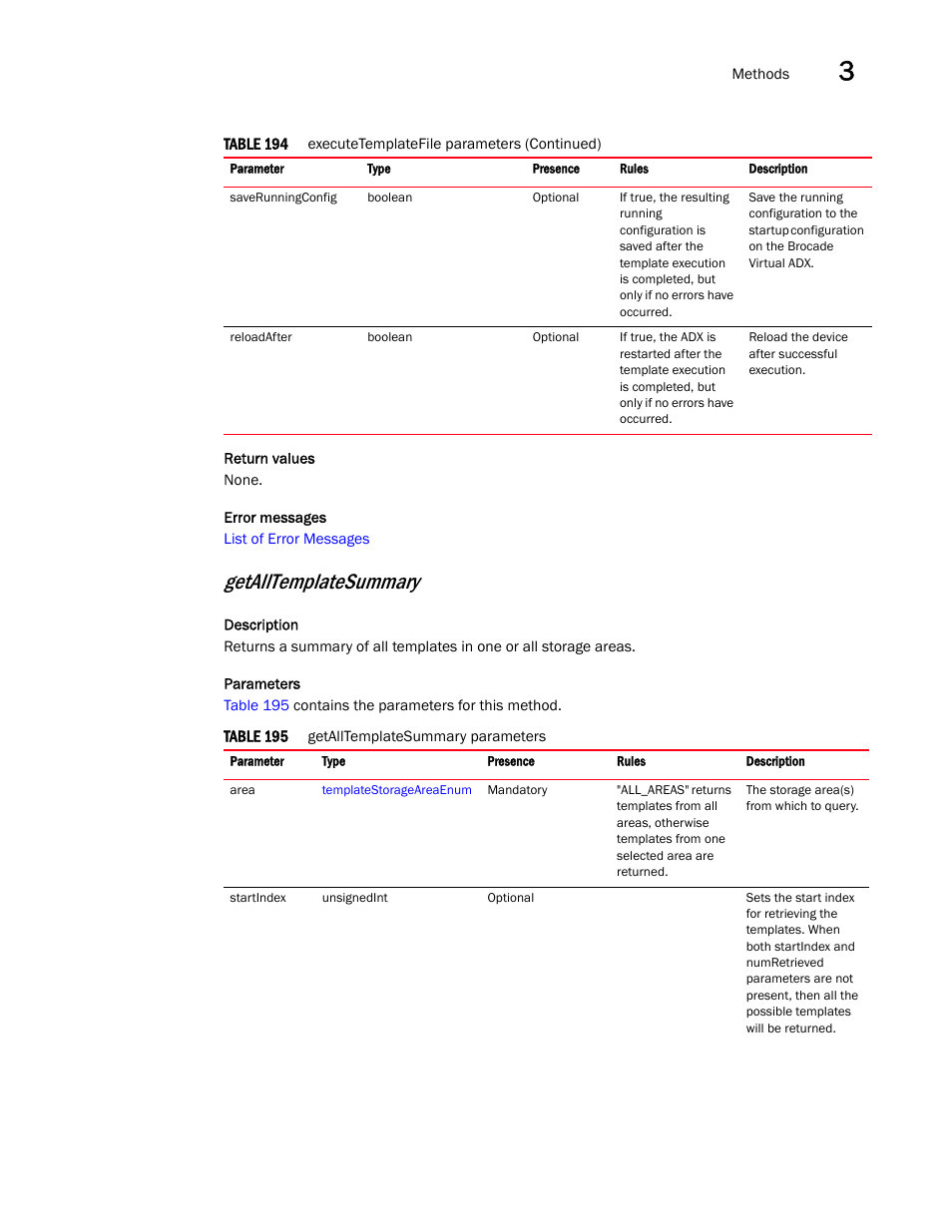 Getalltemplatesummary | Brocade Virtual ADX XML API Programmer’s Guide (Supporting ADX v03.1.00) User Manual | Page 89 / 878