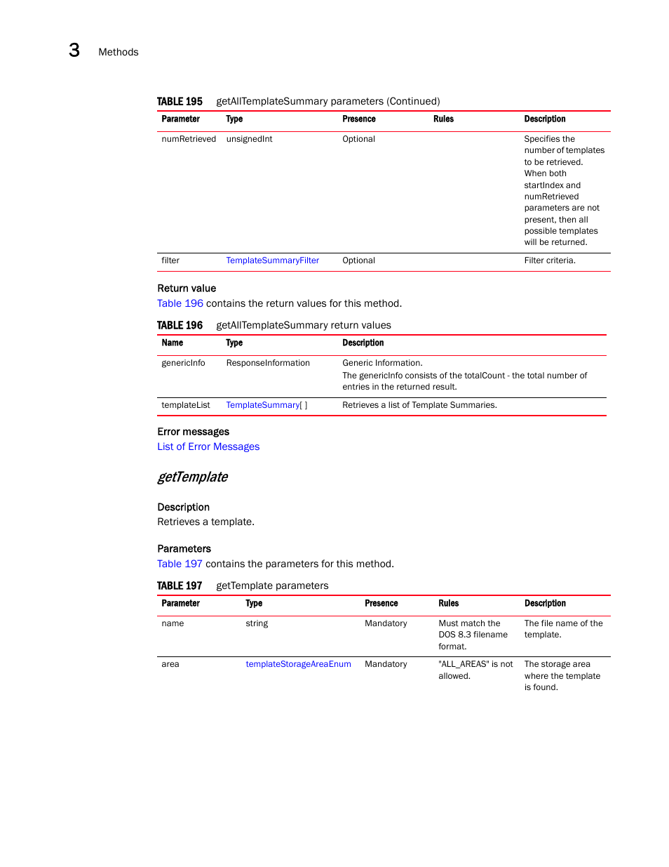 Gettemplate | Brocade Virtual ADX XML API Programmer’s Guide (Supporting ADX v03.1.00) User Manual | Page 90 / 878