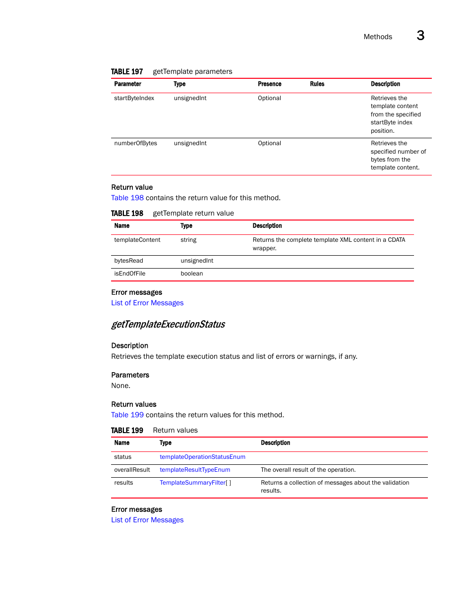 Gettemplateexecutionstatus | Brocade Virtual ADX XML API Programmer’s Guide (Supporting ADX v03.1.00) User Manual | Page 91 / 878