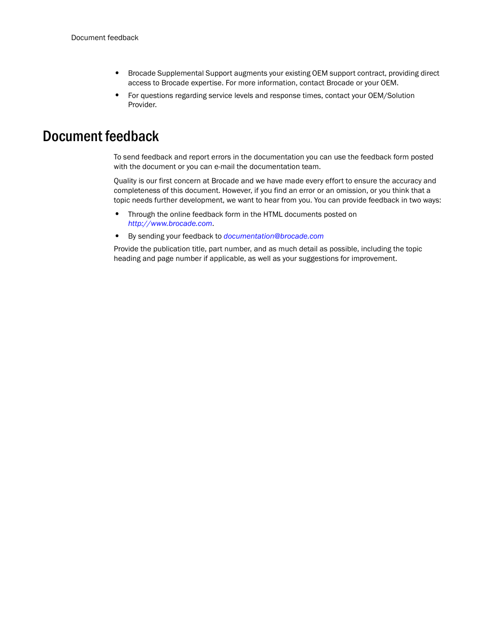 Document feedback | Brocade Virtual ADX Switch and Router Guide (Supporting ADX v03.1.00) User Manual | Page 14 / 374